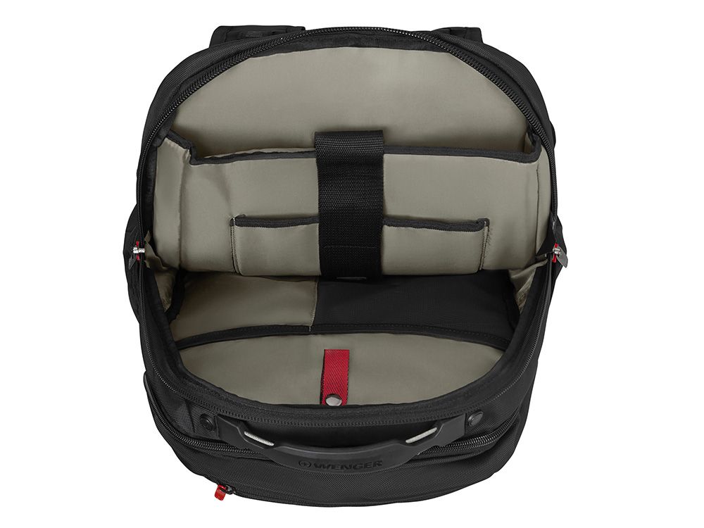 Рюкзак WENGER Cosmic 17", чёрный, переработанный ПЭТ/ПВХ/полиэстер, 34 x 23 x 49 см, 30 л