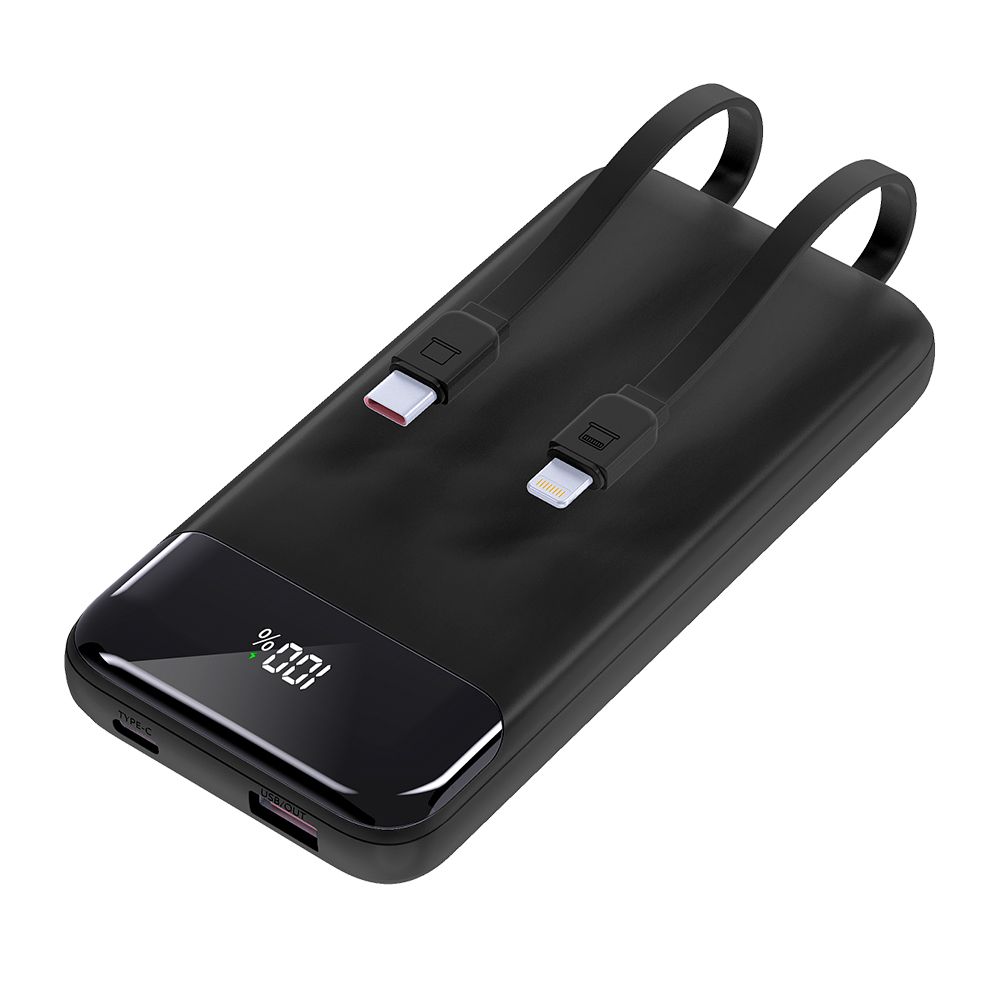 Внешний аккумулятор Nero с быстрой зарядкой (до 22,5W), 10000 mAh, чёрный
