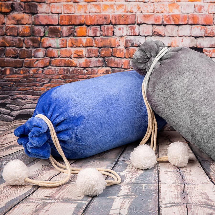 Плед GRADIENT в подарочном мешке; серый; 130х150 см; фланель 280 гр/м2 