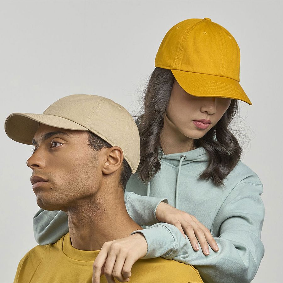 Бейсболка "DAD HAT-S", 6 клиньев, металлическая застежка, бежевый, 80% хлопок, 20% переработанный хлопок, 270 г/м2