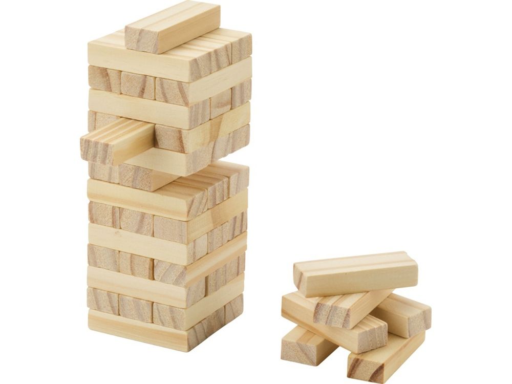 Jumble деревянная игра «Падающая башня», натуральный
