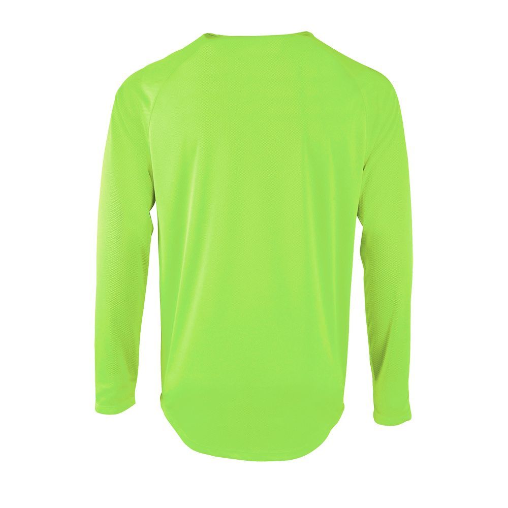 Футболка с длинным рукавом Sporty LSL Men неоново-зеленая, размер 3XL