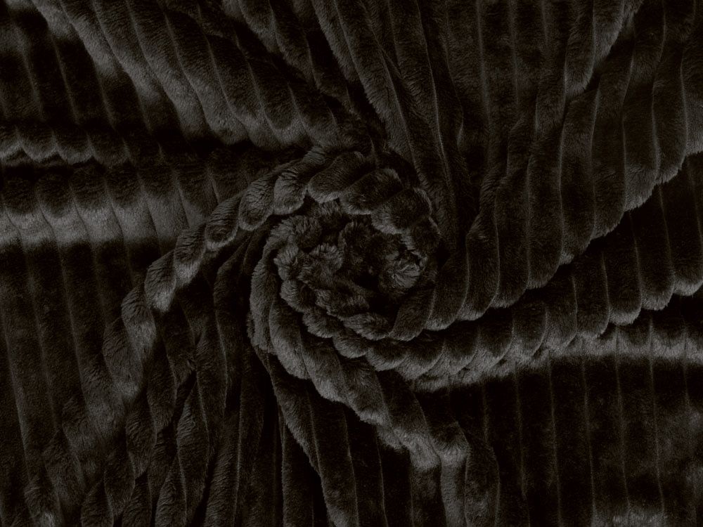 Плед Wave флисовый, черный