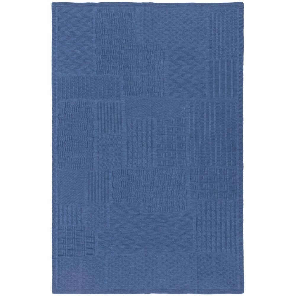 Плед Snippet, синий меланж (джинс)