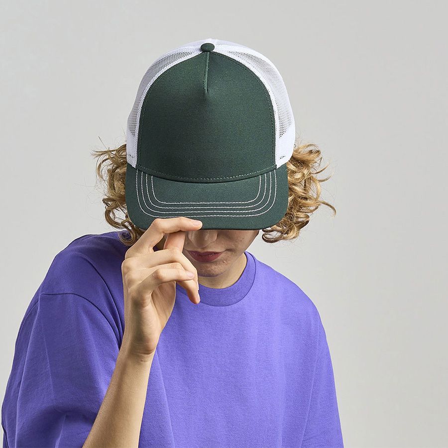 Бейсболка RAPPER CANVAS, 5 клиньев, пластиковая застёжка