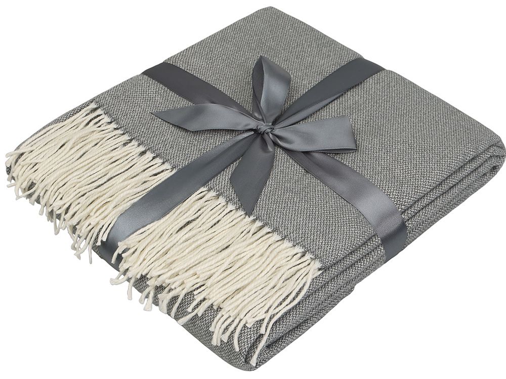 Акриловый плед Dapple 160x210 см, холодный серый