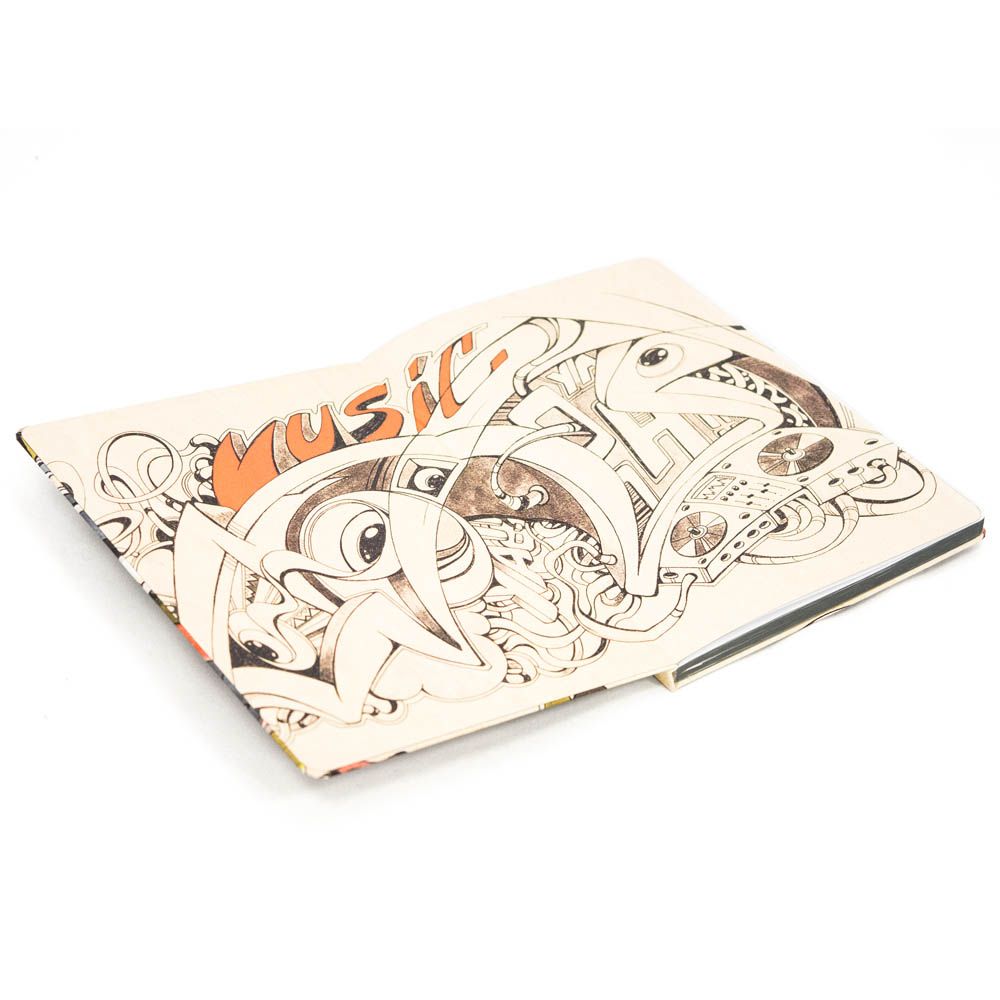 Записная книжка в клетку 15.5x21 Граффити R1-2443844