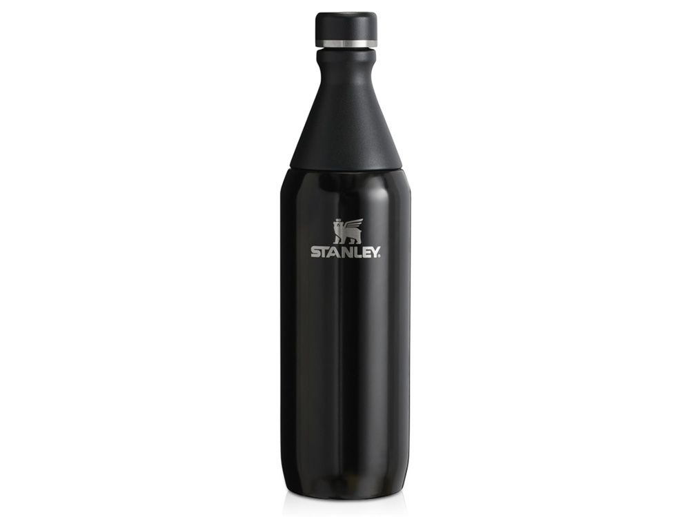Бутылка для воды Stanley All Day Slim объемом 600 мл - черный глянцевый