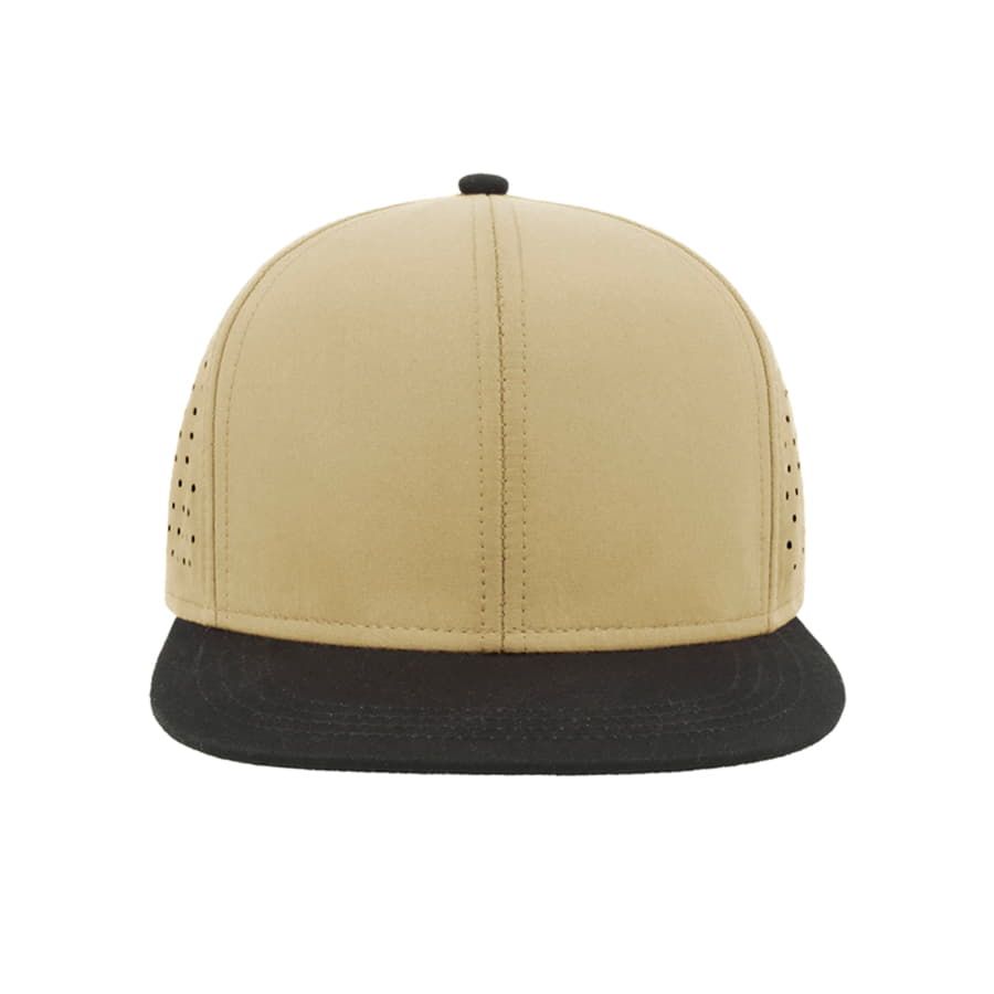 Бейсболка "Bank", 6 клиньев, бежевый/черный, 100% полиэстер 90 г/м2        