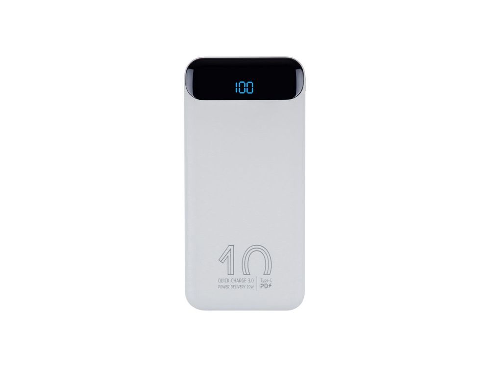 Внешний аккумулятор с дисплеем, 10000 mAh