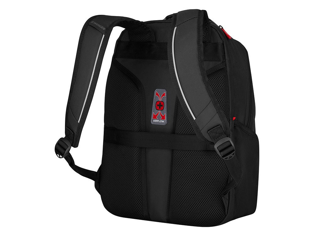 Рюкзак WENGER ALTAIR 15.6", черный, переработанный ПЭТ/Полиэстер, 32х21х44 см, 22 л.