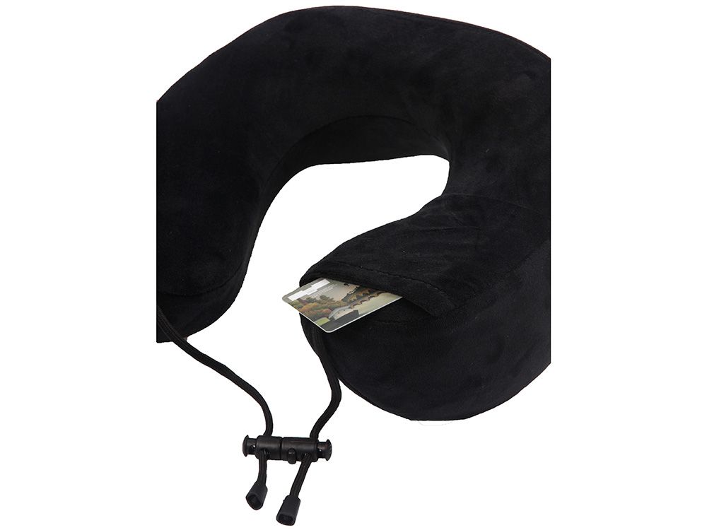 Подушка для путешествий с эффектом памяти Мемо "Bluewinder" Black
