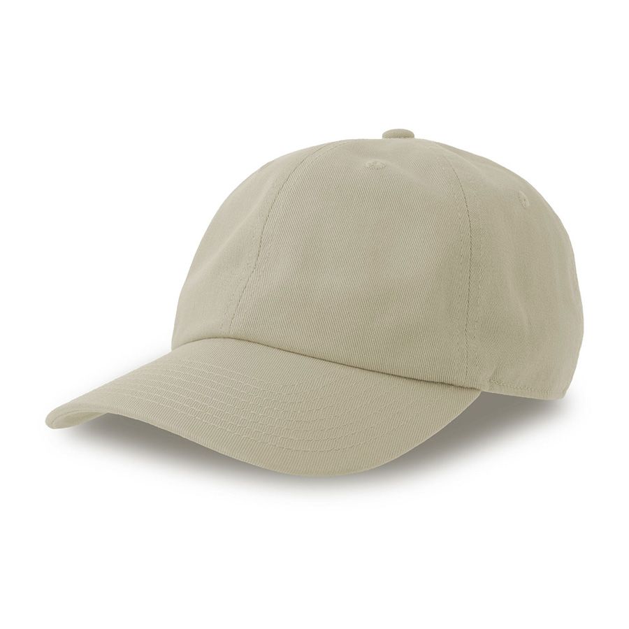 Бейсболка "DAD HAT-S", 6 клиньев, металлическая застежка, бежевый, 80% хлопок, 20% переработанный хлопок, 270 г/м2