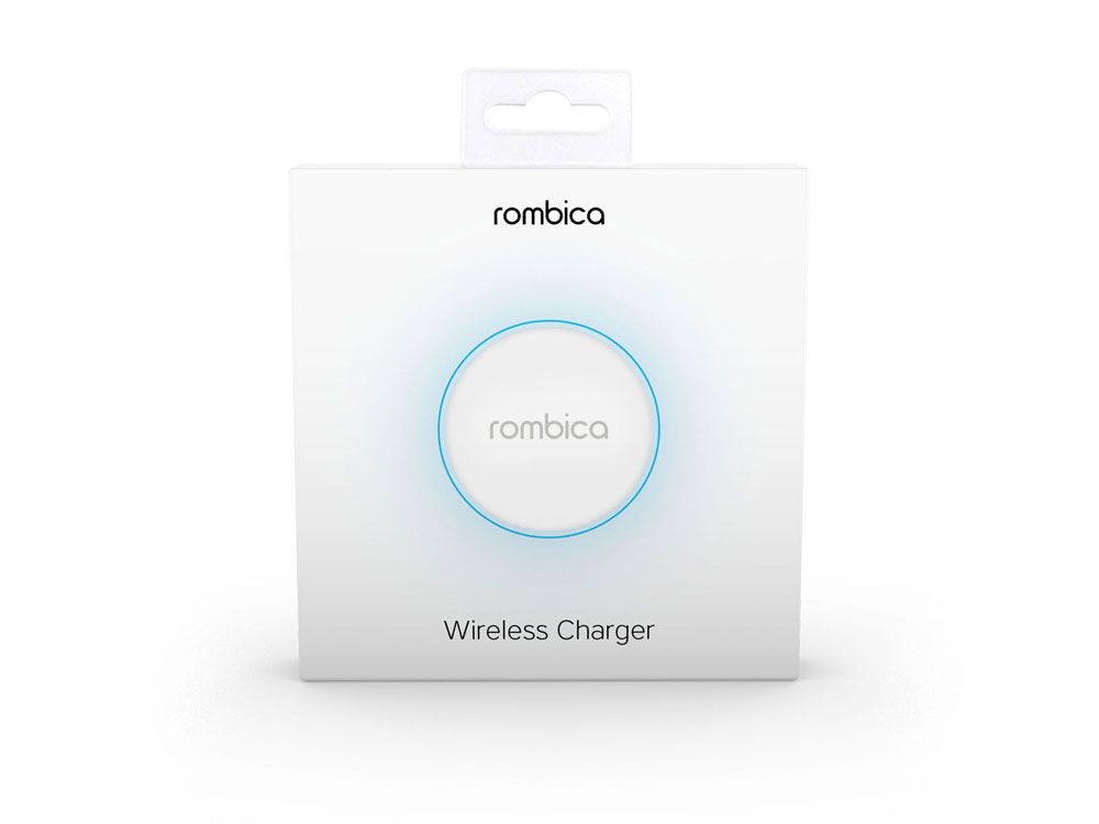 Беспроводное зарядное устройство Rombica  «NEO Core Quick» c быстрой зарядкой, белый (с лого)